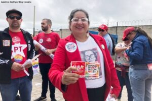 Fany é Impedida de entrar na Área Reservada às Autoridades durante evento de Lula em Garanhuns