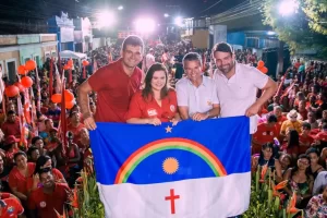 Marília Arraes e André de Paula participam de evento com mais de 12 mil pessoas em Paudalho