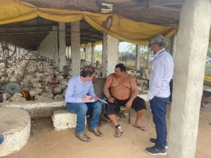 Ministério do Trabalho visita granja onde homens trabalhavam em situação análoga à escravidão em Frei Miguelinho