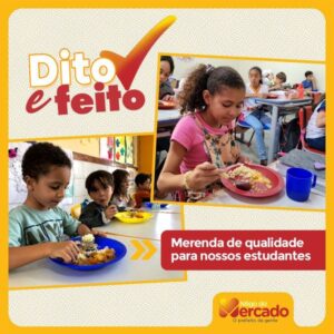 Governo de Capoeiras garante merenda de qualidade à alunos da rede municipal de ensino