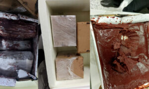 Mulher com bebê no colo é presa com 7 kg de ‘skunk’ em potes de Açaí no Aeroporto do Recife