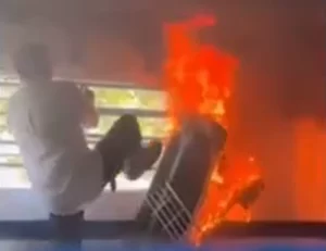 Incêndio é registrado em sala de aula em escola pública na cidade de Gravatá