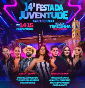 Com Grandes Atrações, Terezinha realiza a 14ª Festa da Juventude