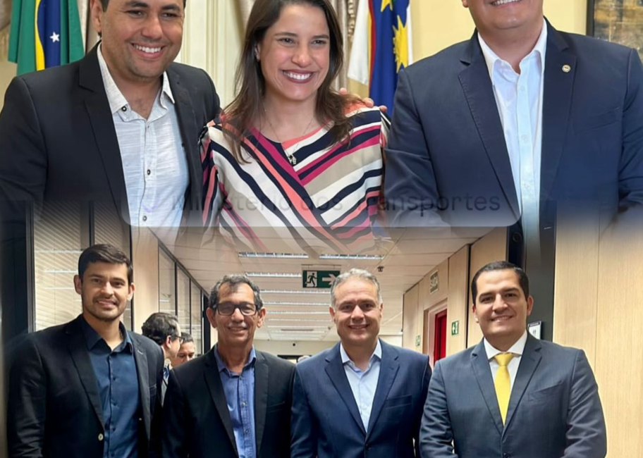 Deputado Dannilo Godoy comemora com a governadora Raquel Lyra e o ministro Renan Filho o início da obra da Reta de Ibimirim