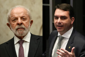 Flávio Bolsonaro cresce e empata tecnicamente com Lula no 2º turno, diz pesquisa