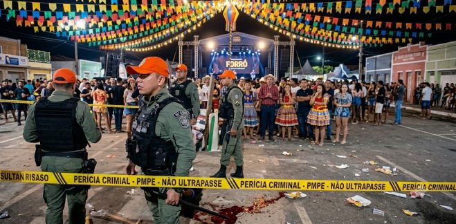 Tiroteio em festa de São João deixa um morto e 15 feridos em Serra Talhada