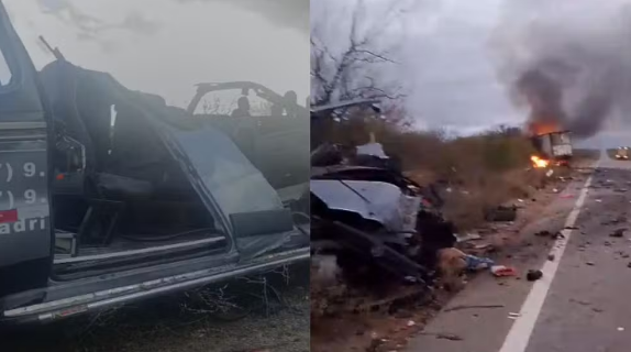 Acidente com van de pacientes de Petrolândia e caminhão deixa pelo menos 7 mortos na PE-360, no Sertão de Pernambuco